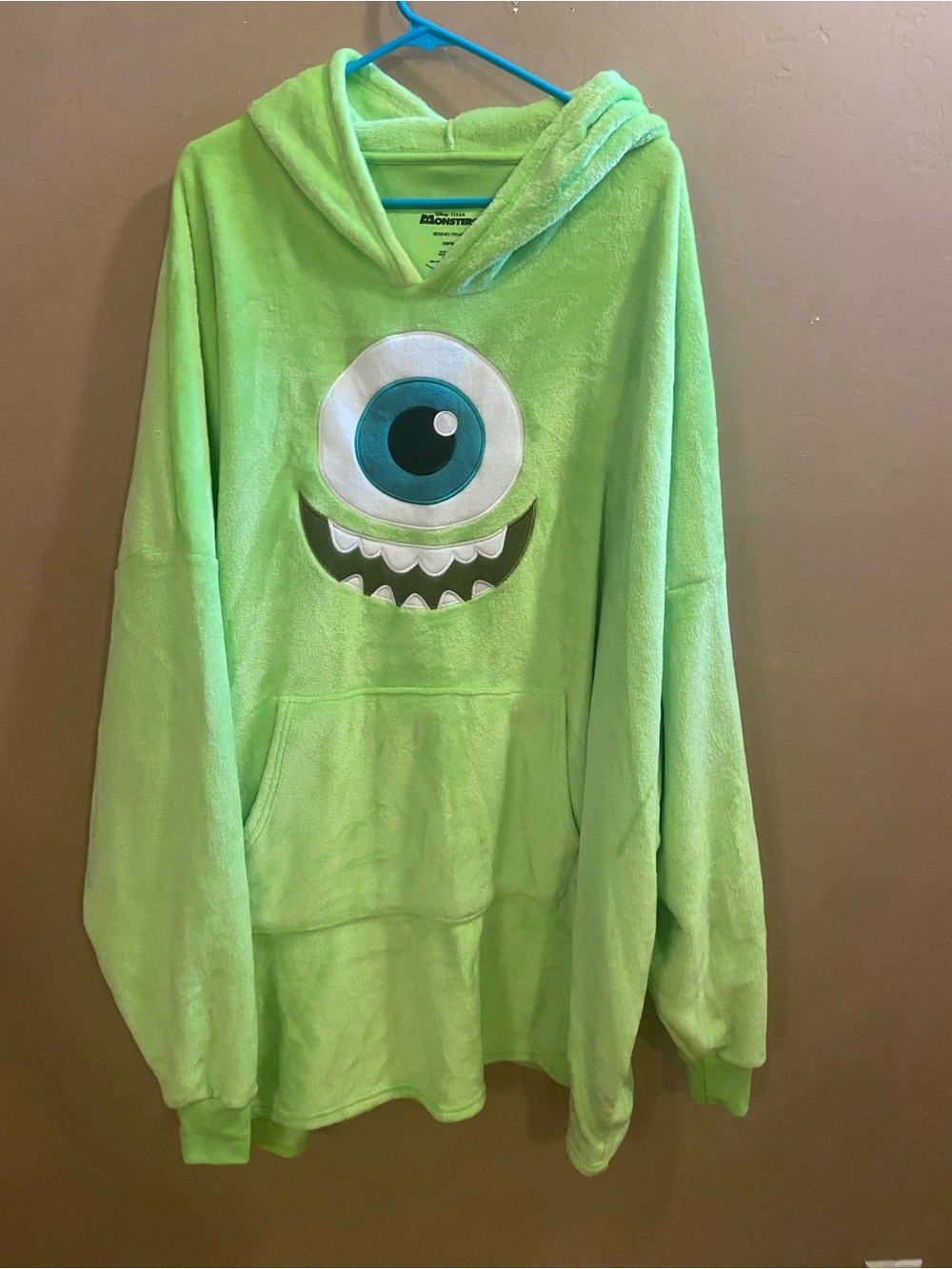 Monster’s Inc Mike Wazowski's face hooded Snuggy OSFM